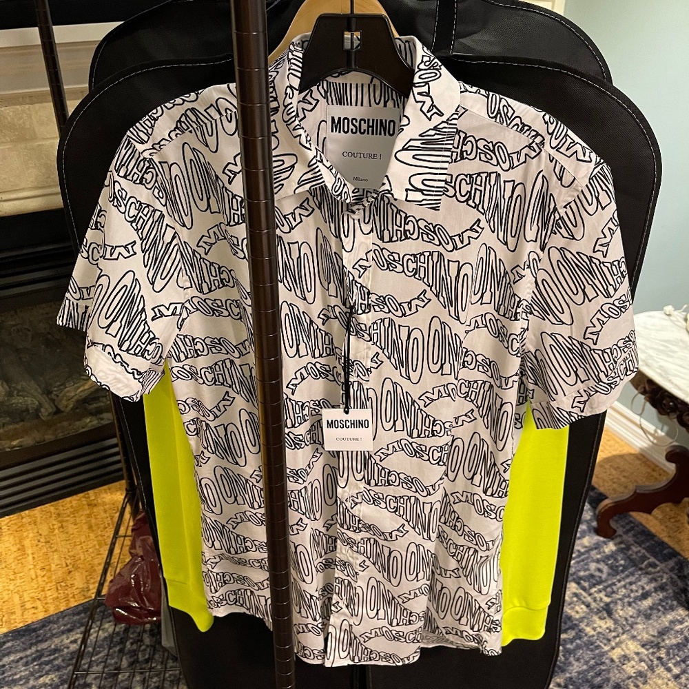 MOSCHINO couture short sleeve shirt
